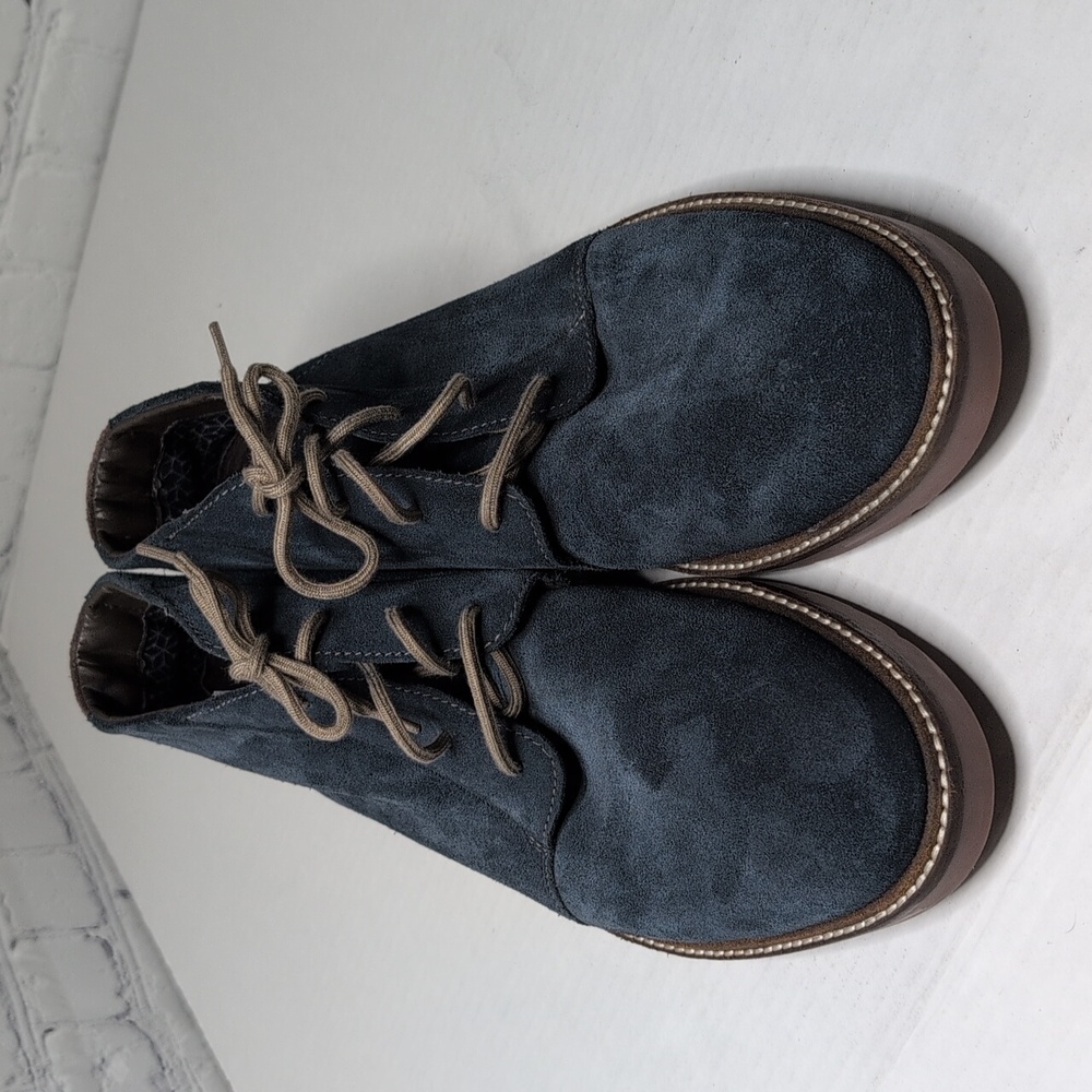Clarks Men's Chukka Boots Blue Suede